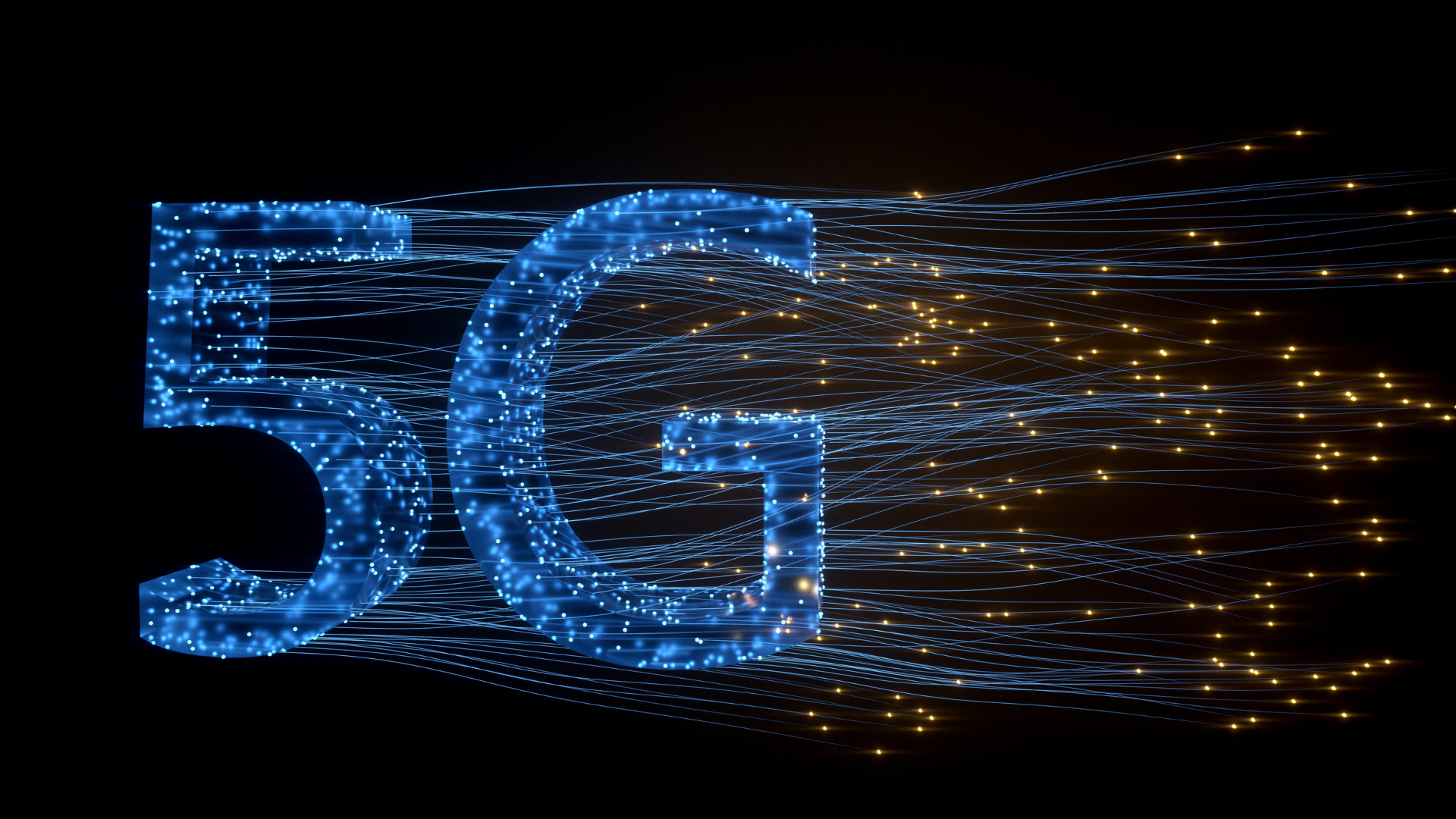 Digital 5G network visualization representing next-generation connectivity and edge computing.