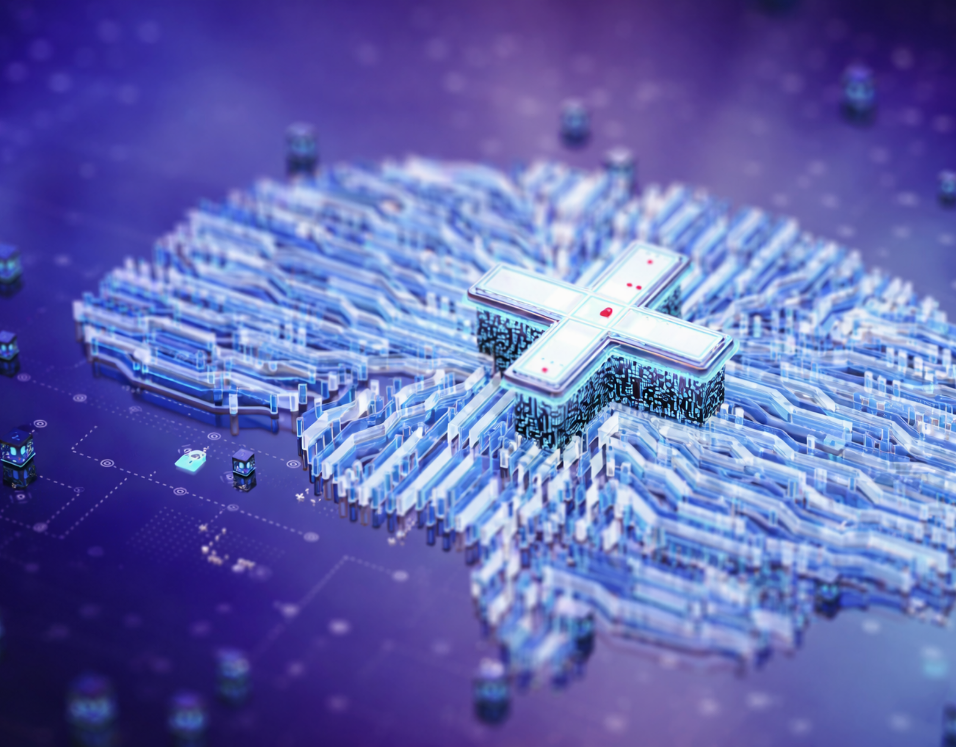 abstract healthcare brain icon