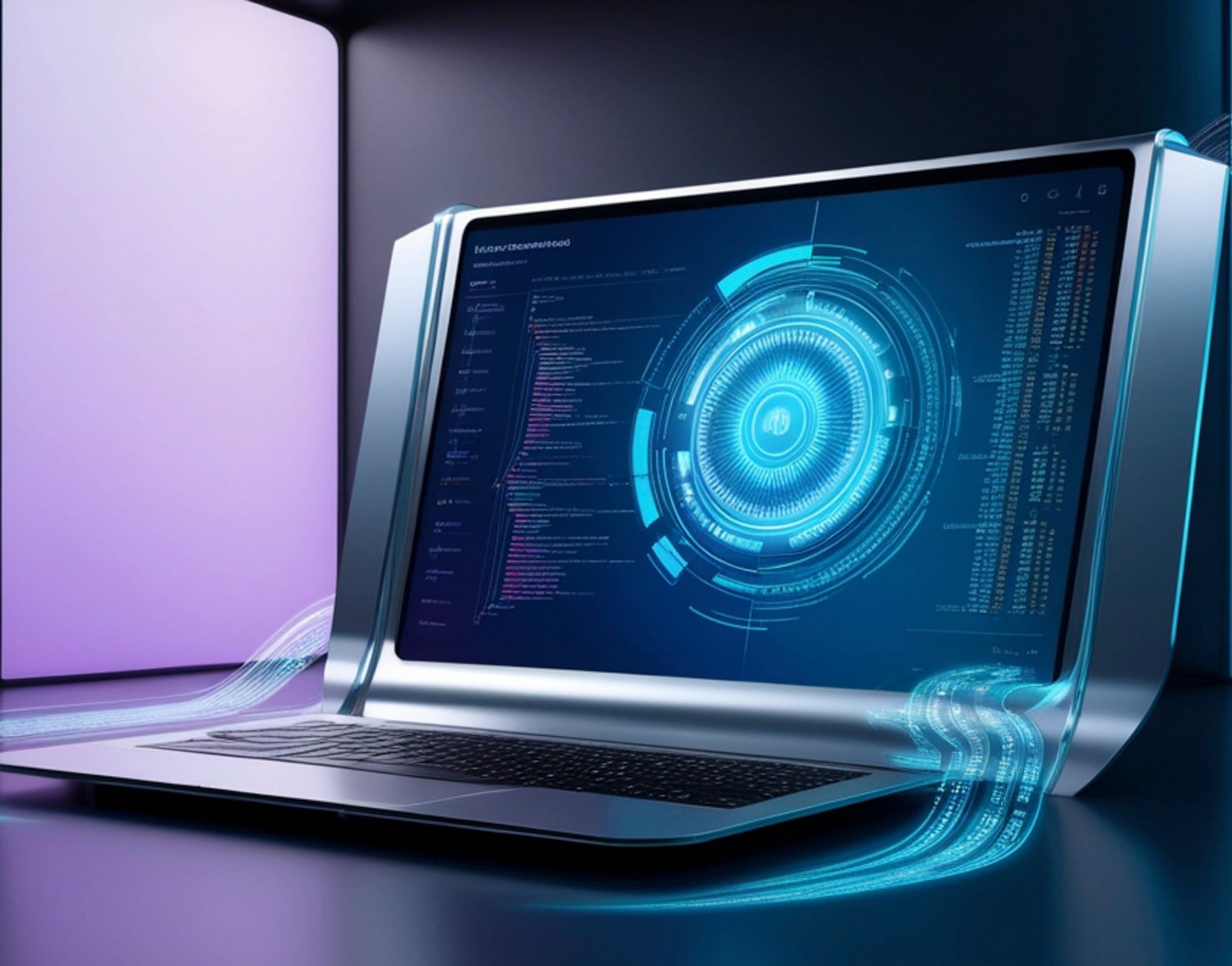 data diagram on a laptop