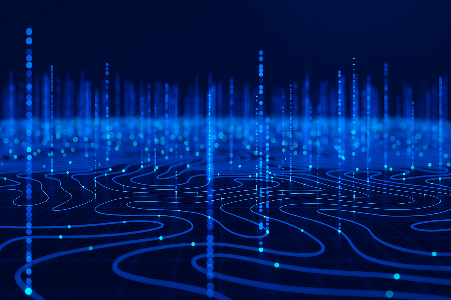 Featured image: Abstract data network visualization representing data readiness for artificial intelligence.Is your data ready for Artificial Intelligence (AI)?