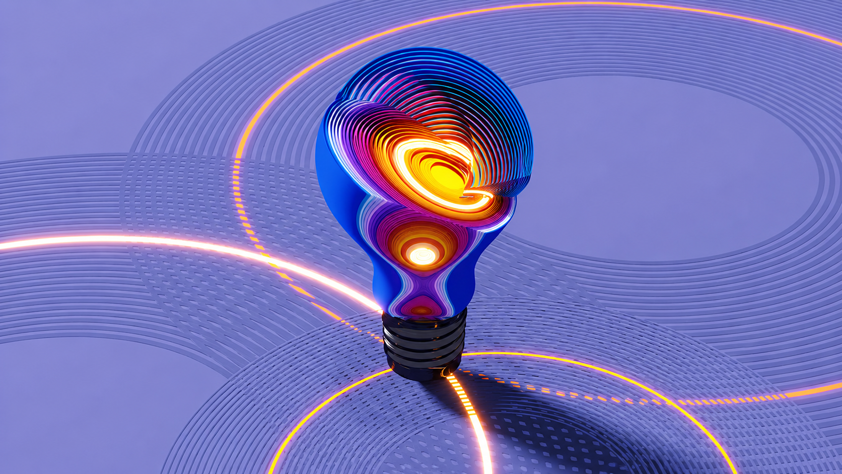 Featured image: Glowing bulb in neon geometryBeyond transformation: why continuous modernization is becoming the enterprise operating model