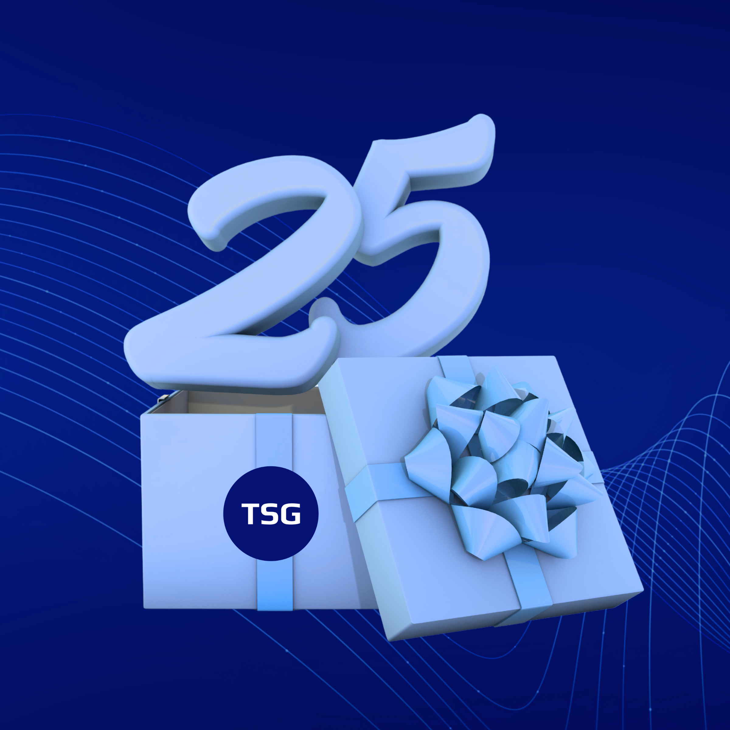 Featured image: 3D illustration of a gift box with a “25” emerging, representing a 25th anniversary milestoneCelebrating 25 years of excellence: A message from our CEO