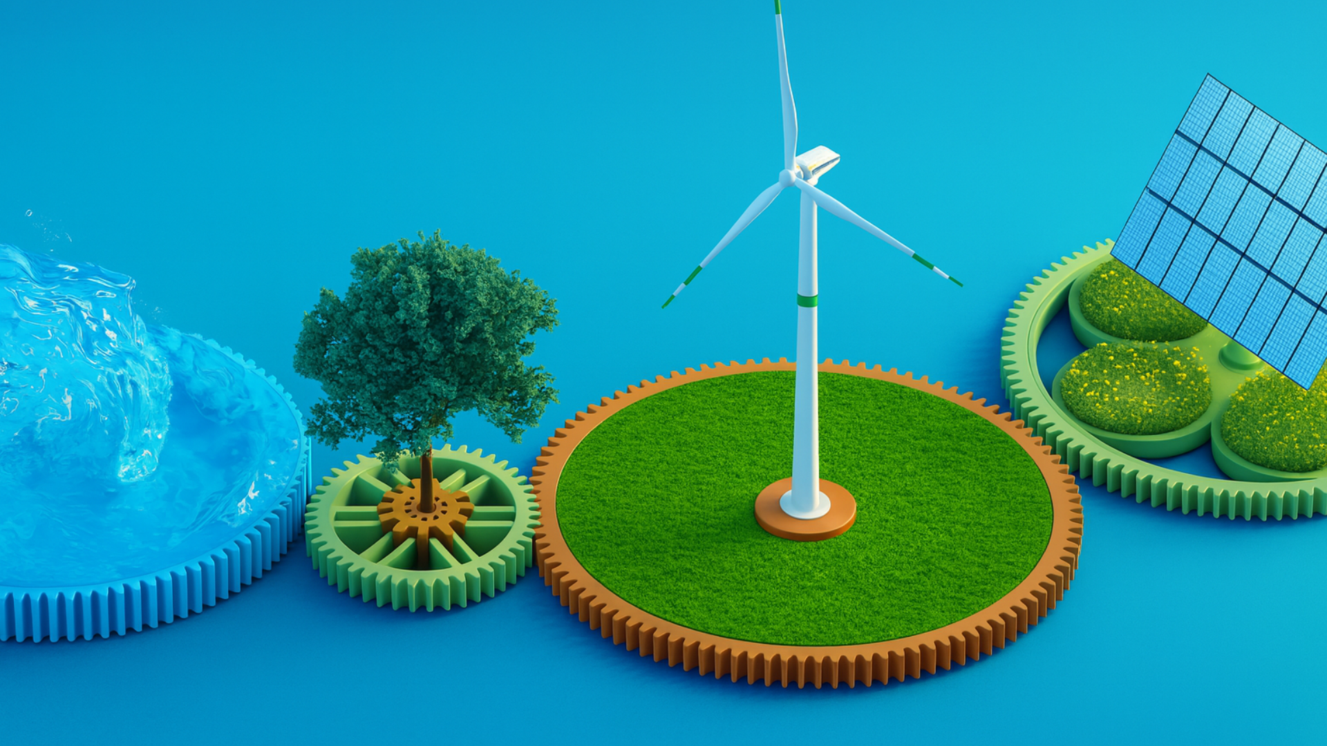 Featured image: Wind turbines across a landscape representing digital innovation in energy infrastructure.Digital twins transforming asset management in energy + utilities