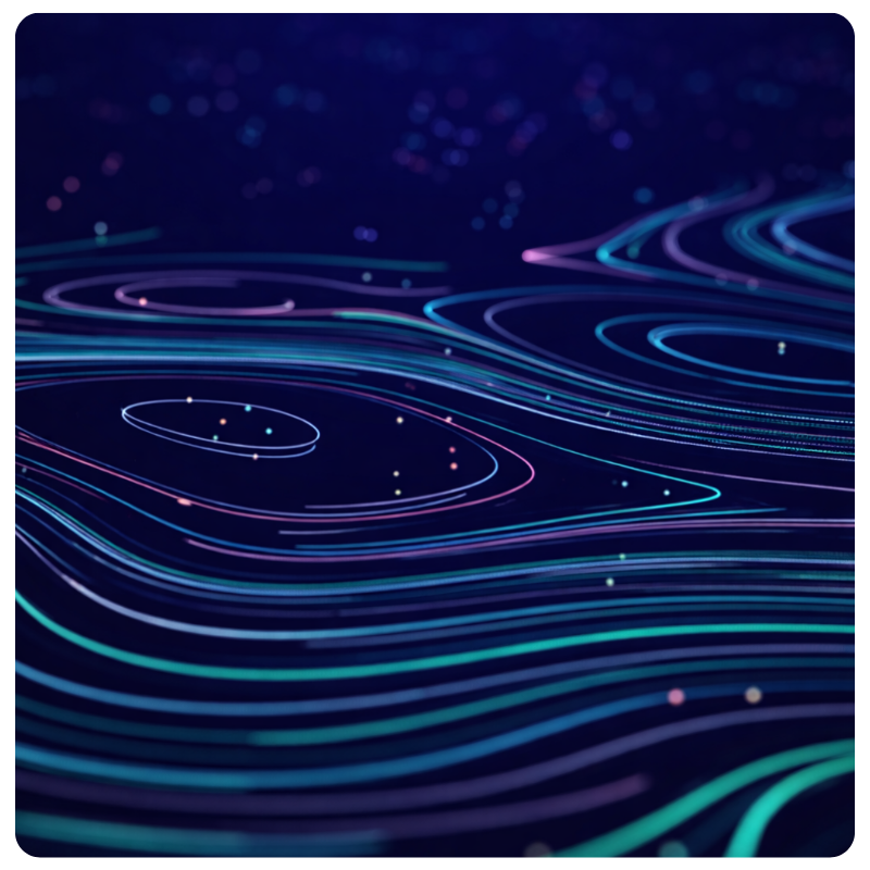 abstract interconnected neon lines 