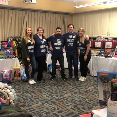 TSG Greensboro teams finishes setting up Santas Workshop at Ronald McDonald House of Winston Salem.