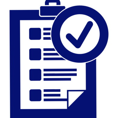 blue clipboard checklist graphic